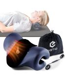 ESTIO Neck Extension with Heat - Tease Stretcher for Neck Pain Relief & Headache Savior - Orthopedic Dark Blue Cloudy Neck Support - Buy Online on GoSupps.com