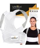 LyfeFocus S1 Premium Invisible Posture Corrector for Men & Women - White Medium, Pack of 1 - Buy Online on GoSupps.com