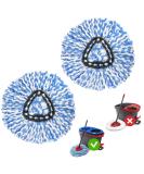 MXZONE Spin Mop Replacement Head - 2 Pack Microfiber Mop Refills for EasyWring Clean Mop Bucket - Buy Online on GoSupps.com