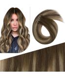 FSHINE Balayage Brown Tape Extensions - 40cm Dark Brown & Caramel Blonde Virgin Real Hair | 10 Pieces 20g #4/27/4 - Buy Online on GoSupps.com