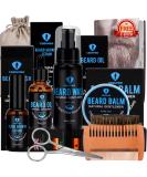 9-Part Bart Care Gift Set for Men | Free Beard Shampoo Oil Balm & Comb - Ultimate Beard Care Essentials - Buy Online on GoSupps.com