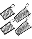 4 Pieces Banana Hair Clips Clincher Comb Banana Hair Grip No Crease Hair Clips for Natural Curly Thick Wavy Hair Ponytail Style and Up-do (Black) - Buy Online on GoSupps.com