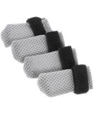 Hemoblo Cat Claw Covers - Scratch Protection & Breakable Mesh Paw Caps for Cats | 4 Pcs Gray (10x9x0.5cm) - Ideal for Grooming & Bathing - Buy Online on GoSupps.com