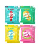SmartSweets Variety Pack, Candy With Low Sugar & Calorie, Healthy Snacks For Kids & Adults - Sweet Fish, Sourmelon Bites, Peach Rings, Sour Blast Buddies, 1.8oz (Pack of 8) Core 4 Variety Pack - Buy Online on GoSupps.com