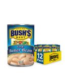 BUSH'S BEST Large Butter Beans (12 Pack) - Plant Based Protein, Fiber, Low Fat, Gluten Free - 16 oz - Buy Online on GoSupps.com