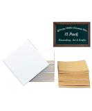 12 Ceramic White Tiles 4 1/4 x 4 1/4 with Cork Backing Pads for Coaster Making and Painting Projects - Ideal for Alcohol Ink and Acrylic Pouring - DIY Craft Supplies - Buy Online on GoSupps.com
