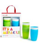 Munchkin It's a Miracle! 360 Sippy Cup Gift Set - Blue/Green 10 Ounce + 14 Ounce - Buy Online on GoSupps.com