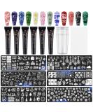 12PCS Christmas Nail Stamper Kit EBANKU 6 Colors Nail Stamping Gel Polish with 6pcs Nail Stamping Templates with Silicone Stamper & Scrapers Snowflakes Santa Trees Nail Plate Print Manicure Tool 0.08 ml (12er Pack) - Buy Online on GoSupps.com