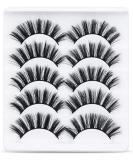URAQT False Eyelashes 5 Pairs - 3D Natural Long Reusable Thick Lashes Set (Black) for International Shipping - Buy Online on GoSupps.com