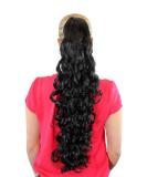 Buy Black Hairpiece Braid 70cm Full Curls with Butterfly Clip Extension - JL-3112-1B | International Shipping Available - Buy Online on GoSupps.com