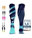 Diasports runstars compression socks for sports running marathon and triathlon |Runstars Premium compression socks with even compression and reinforced heel for women and men blue M - Buy Online on GoSupps.com