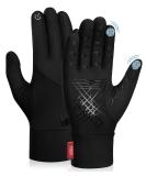 Winter Touchscreen Gloves for Men & Women - Thermal Non-Slip Cycling & Skiing Gloves - Breathable Elastic Running Gloves XL Black - Buy Online on GoSupps.com