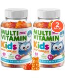 Kids Multivitamin Gummies 14 Essential Vitamins Daily Supplement for Ages 2+ Vitamin A C D E Vegetarian B6 & B12 Zinc Biotin Gummy Multivitamins for Children - All Natural Chewables (120 Count) 60 Count (Pack of 2) - Buy Online on GoSupps.com