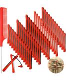 60 pieces hair permanent wave sticks Short cold waves sticks plastic permanent wave stick curls with steel skewing ridge rat tail comb for hairdresser styling (red 0.2 inches) - Buy Online on GoSupps.com