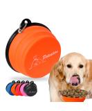 Petsation Foldable Dog Bowl - 350ml Portable Water & Food Bowl for Travel - Ideal for Everyday Use - Original Design in Orange - Buy Online on GoSupps.com