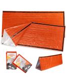 Bramble Thermal Emergency Bivouac Sack - 2 Pack Ultra-Light Waterproof Rescue Blankets for Camping Hiking & Emergencies - 213x91cm - Buy Online on GoSupps.com