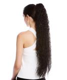 WIG ME UP N857-V-3: Long Dark Brown Braid Ponytail Hairpiece - 75 cm Voluminous Curly Afro Kinks - Buy Online on GoSupps.com