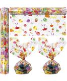 AnapoliZ Easter Cellophane Wrap Roll - 100 Ft. x 16 In. | Crystal Clear 2.3 Mil Thick Design for Easter Treats, Baskets, and Gifts - Bunny and Eggs Cellophane - Buy Online on GoSupps.com