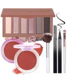 All-In-One Makeup Kit for Women | Complete Gift Set for Teens & Girls | Includes Eyeshadow Palette Blush Eyeliner & Brushes - Buy Online on GoSupps.com