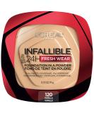 L'Oreal Infallible 24H Fresh Wear Foundation In A Powder 120 Vanilla 0.31 oz (9 g) - Buy Online on GoSupps.com