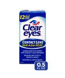 Clear Eyes Contact Lens Relief Eye Drops 0.50 oz (3-Pack) - Soothing Formula - Buy Online on GoSupps.com