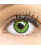 Green colored contact lenses FRESH MINT GREEN very strongly covering silicone comfort novice from glamlens + container - 1 pair (2 pieces) - Dia 14.50 - With strength -1.50 diopttries -1.5 Dioptria 8.6 millimeters 14.50 millimeters 2.0 - Buy Online on GoSupps.com
