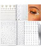 Teenitor Self-Adhesive Face Gems & Rhinestones for Makeup | Stick-On Pearls & Body Jewelry for Halloween Hair & Crafts - Buy Online on GoSupps.com
