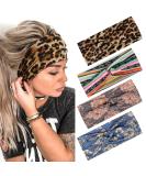 Shop 4 Pcs Women s Wide Elastic Hair Straps - Soft Summer Boho Headbands | Multi-Colored Yoga & Sport Accessories - Buy Online on GoSupps.com