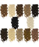 Shop 55 cm Wavy Clip-In Hair Extensions - 7-Piece Set in Golden Brown | International Shipping Available - Buy Online on GoSupps.com