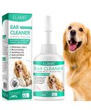 AIKUWWOIRQIA Dog Ear Cleaner 60ml - Antibacterial Drops for Infections, Yeast, and Irritation in Dogs and Cats - Buy Online on GoSupps.com
