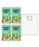 Green Tea Bundle which Contains Tetley Super Green Detox Mint Tea Bags 20 per pack - Pack of 4 with Grocery List Card - Buy Online on GoSupps.com