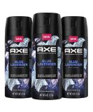 AXE Fine Fragrance Collection Premium Deodorant Body Spray For Men Blue Lavender 3 Count With 72H Odor Protection And Freshness Infused With Lavender Mint And Amber Essential Oils 4oz Lavender 4 Ounce (Pack of 3) - Buy Online on GoSupps.com