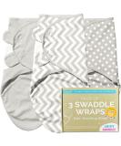 Juicy Bumbles 100% Cotton Swaddle Blanket Set - Light Grey (0-3 Months) | Baby Essentials for Newborn Boys and Girls - Buy Online on GoSupps.com