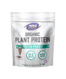 NOW Foods Sports Organic Plant Protein - Vegan Chocolate Powder 1 lb - International Shipping Available - Buy Online on GoSupps.com