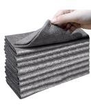 XANGNIER Thickened Magic Cleaning Cloth,8 Pcs Lint Free Cloth,Reusable Microfiber Cleaning Rag for Windows,Mirror,Glass,Car,Gray - Buy Online on GoSupps.com
