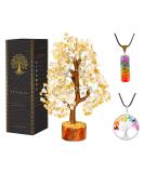 Citrine Crystal Tree - Feng Shui & Chakra Home Decor - Gemstone Tree for Good Luck - Citrine Stone Gift - Buy Online on GoSupps.com
