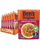 Ben's Original Mexican Style Microwave Rice Bulk Multipack 6 x 220g pouches Mexican 220 g (Pack of 6) - Buy Online on GoSupps.com