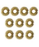10 Acupressure Massage Rings for Stress Relief & Improved Circulation - Golden Finger & Toe Massagers - Buy Online on GoSupps.com