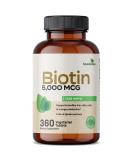 Futurebiotics Biotin 5000 MCG - 360 Vegetarian Tablets, Healthy Hair, Skin, Nails, Energy, Non-GMO - Buy Online on GoSupps.com
