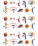 30 Stand Up Basketball Themed Edible Wafer Paper Cake Toppers Decorations - Buy Online on GoSupps.com