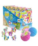Inkee Galupy Unicorn 5 Set | Surprise Bath Balls for Kids | Caramel Scent & Jojoba Oil | International Shipping Available - Buy Online on GoSupps.com