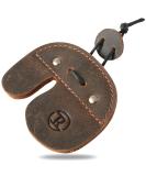 Ringsun Handmade Leather Archery Finger Tab for Recurve Bow Shooting Practice - Right Hand - Buy Online on GoSupps.com