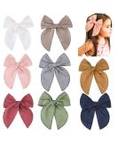 8-Piece Handmade Hair Loop Set for Toddlers - Red Cotton Accessories for Girls & Babies - Buy Online on GoSupps.com