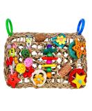 Wellensing Colorful Wavy Toy Accessories for Parrots - Edible Seagrass Climbing Playground Hammock Mat - International Shipping - Buy Online on GoSupps.com
