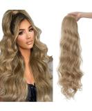 60cm Ash Blonde Ponytail Hair Clip Extension - Natural Wavy Long Hair Piece for Instant Glam - Buy Online on GoSupps.com