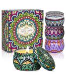 Scented Candles Gift Set for Women - 4pcs Rose Lavender Vanilla & Jasmine Aromatherapy Candles for Home - Perfect Gift Idea - Buy Online on GoSupps.com