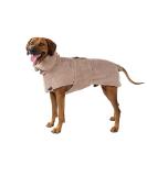 CANICOAT Dog Bathrobe Lavari - 100% Cotton Oeko-TEX Certified Size 6 Beige - Ideal for International Shipping - Buy Online on GoSupps.com