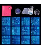 Biutee Nail Stamping Plates Set - 12pcs Image Plates with Stamper, Scraper, and Storage Bag - Nail Art Stencil Tool Kit - 14 Piece Set - Buy Online on GoSupps.com