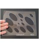Cabtopia Ellipse Lapidary Jewelry Design Template Stencil - Buy Online on GoSupps.com