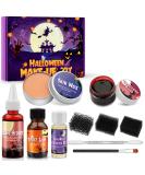 Ultimate Halloween SFX Makeup Kit | Wound Modeling Fake Blood Spirit Gum & More for Zombie Cosplay - Buy Online on GoSupps.com